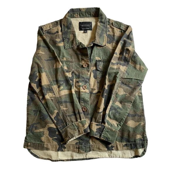 Sanctuary Utility Camo Button Down Shirt/Jacket Size‎ Medium - Picture 2 of 8